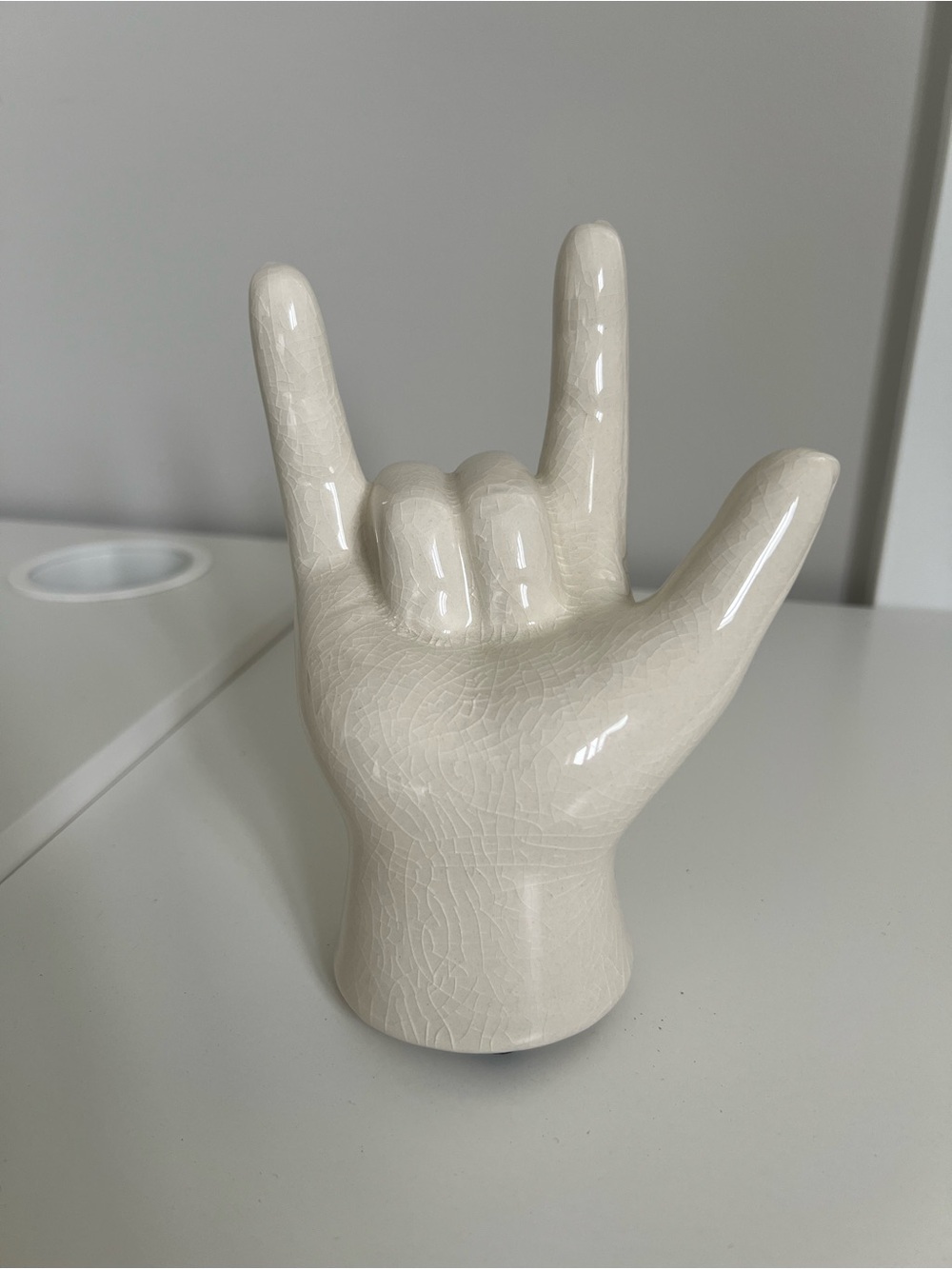 I Love You in ASL Crackle Glaze Fragrance Diffuser
